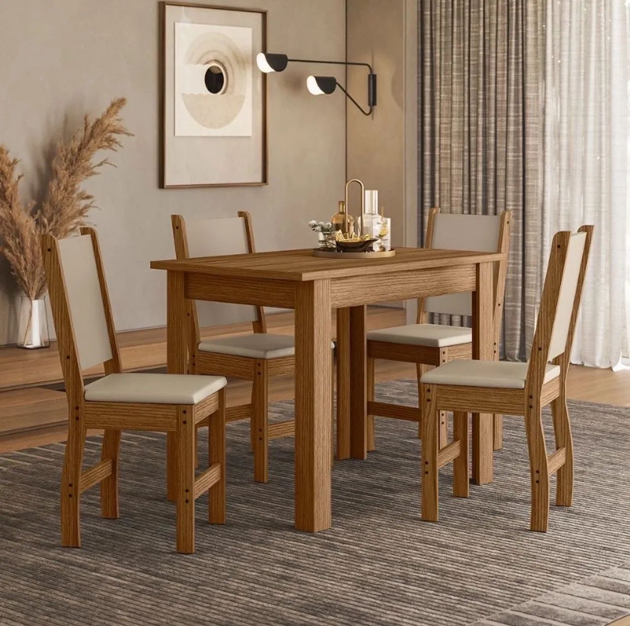 Mesa de jantar 4 cadeira belagio em mega Promoção! - Foto 5
