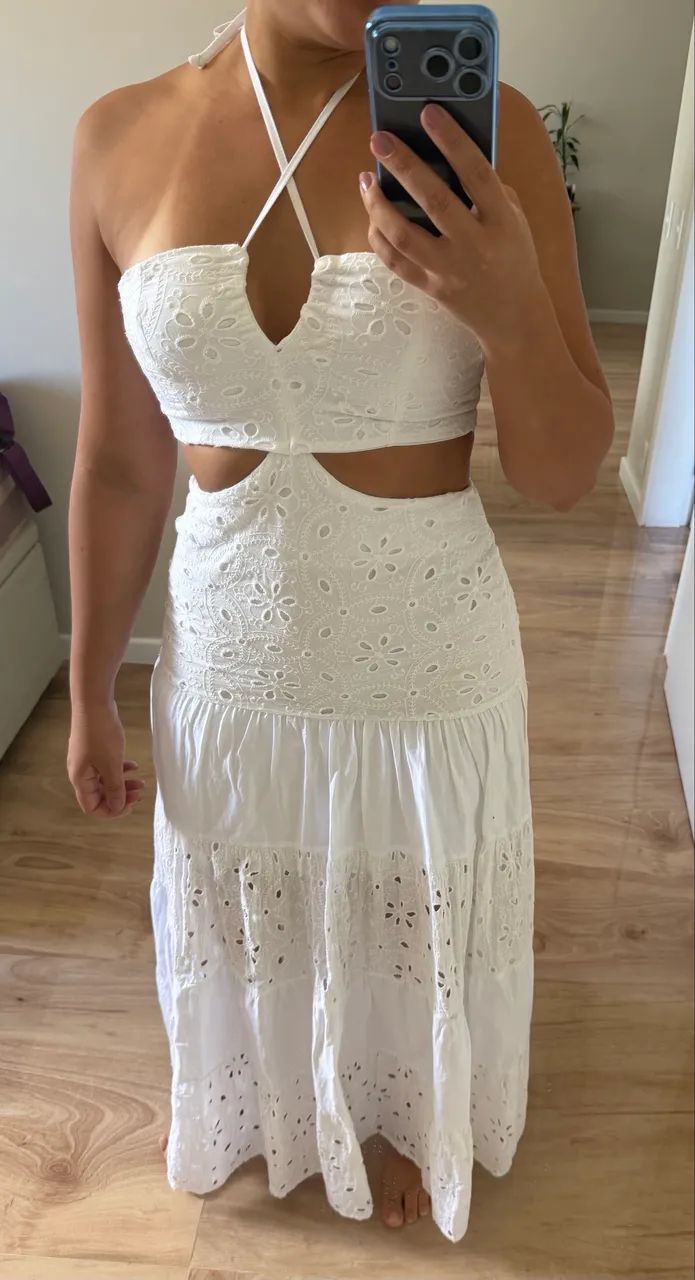 Vestido longo branco  - Foto 3