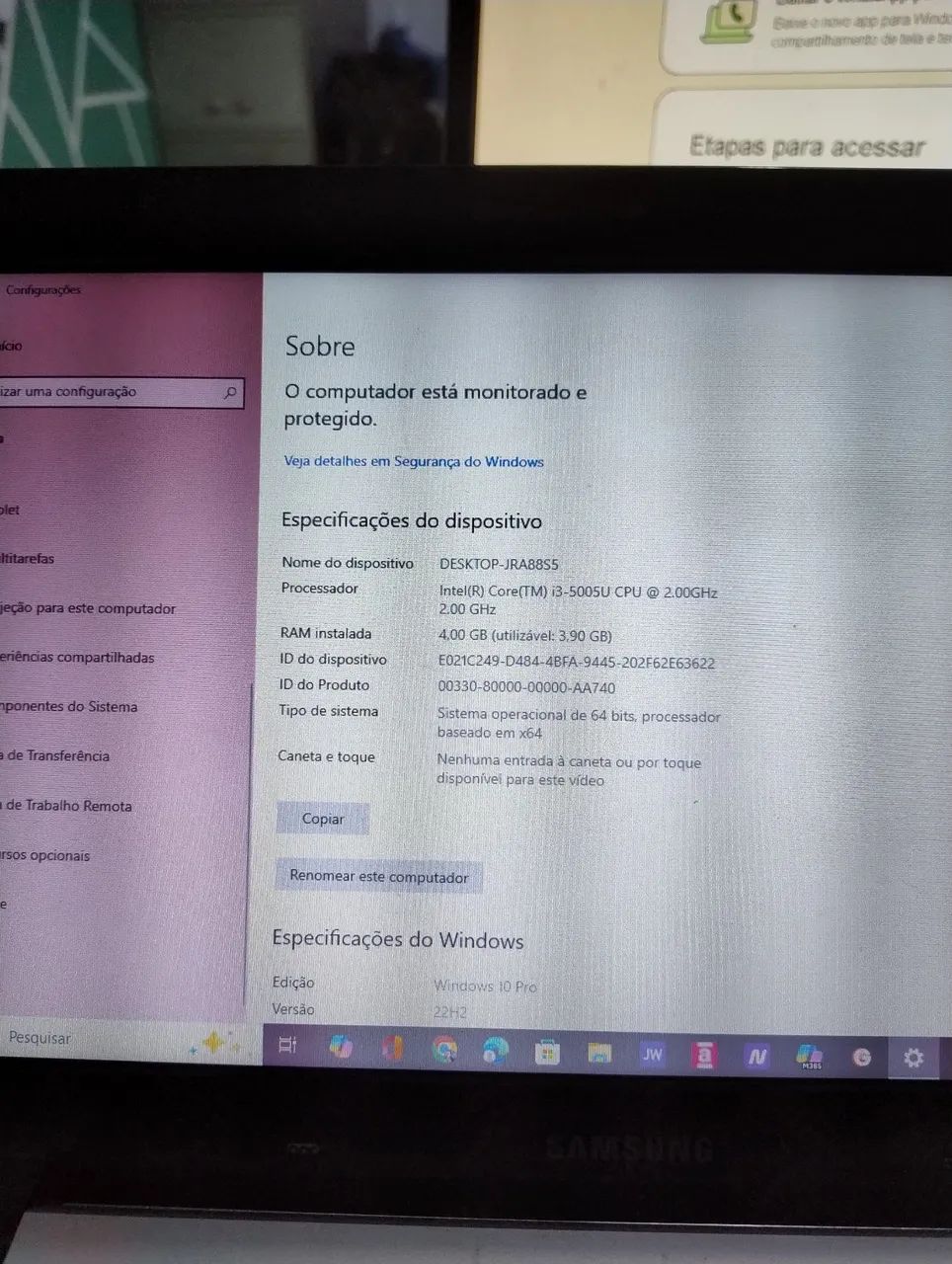 Notebook Samsung  - Foto 2