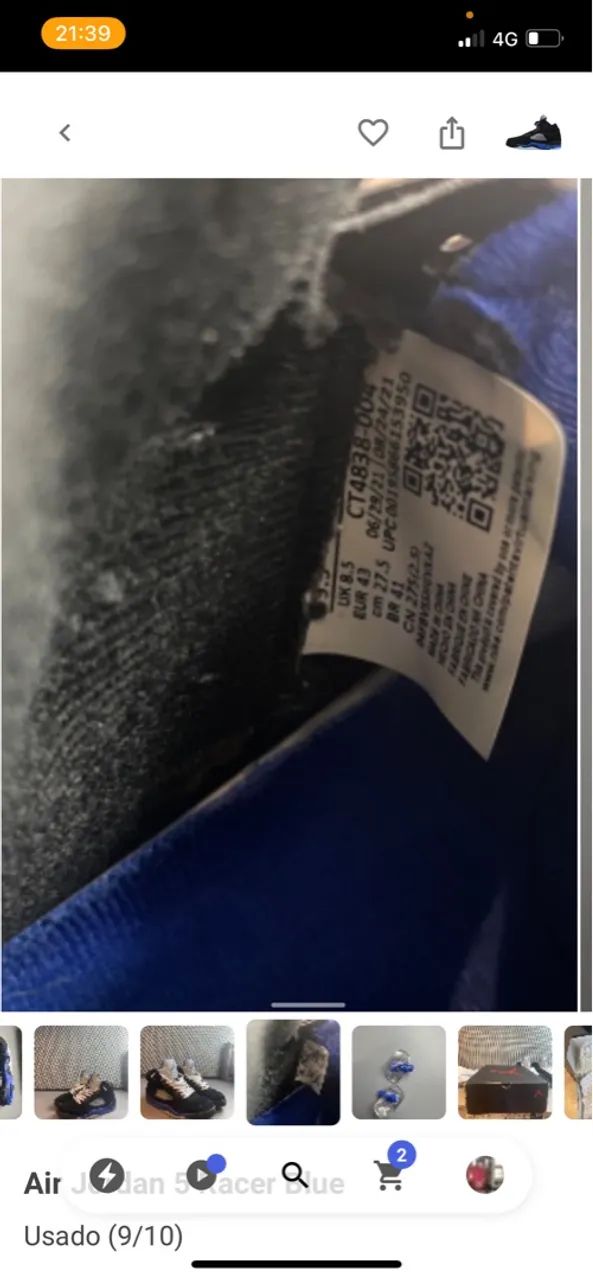  Air Jordan 5 Royal retro  - Foto 3