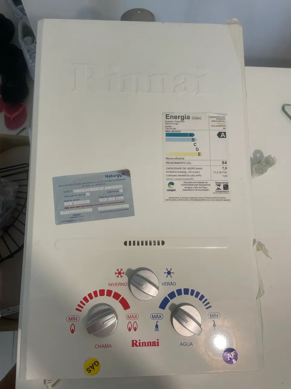 Aquecedor a Gás Rinnai