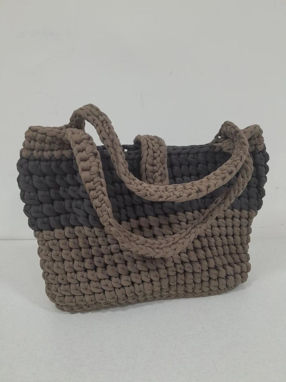 Bolsa de crochê marrom  - Foto 2
