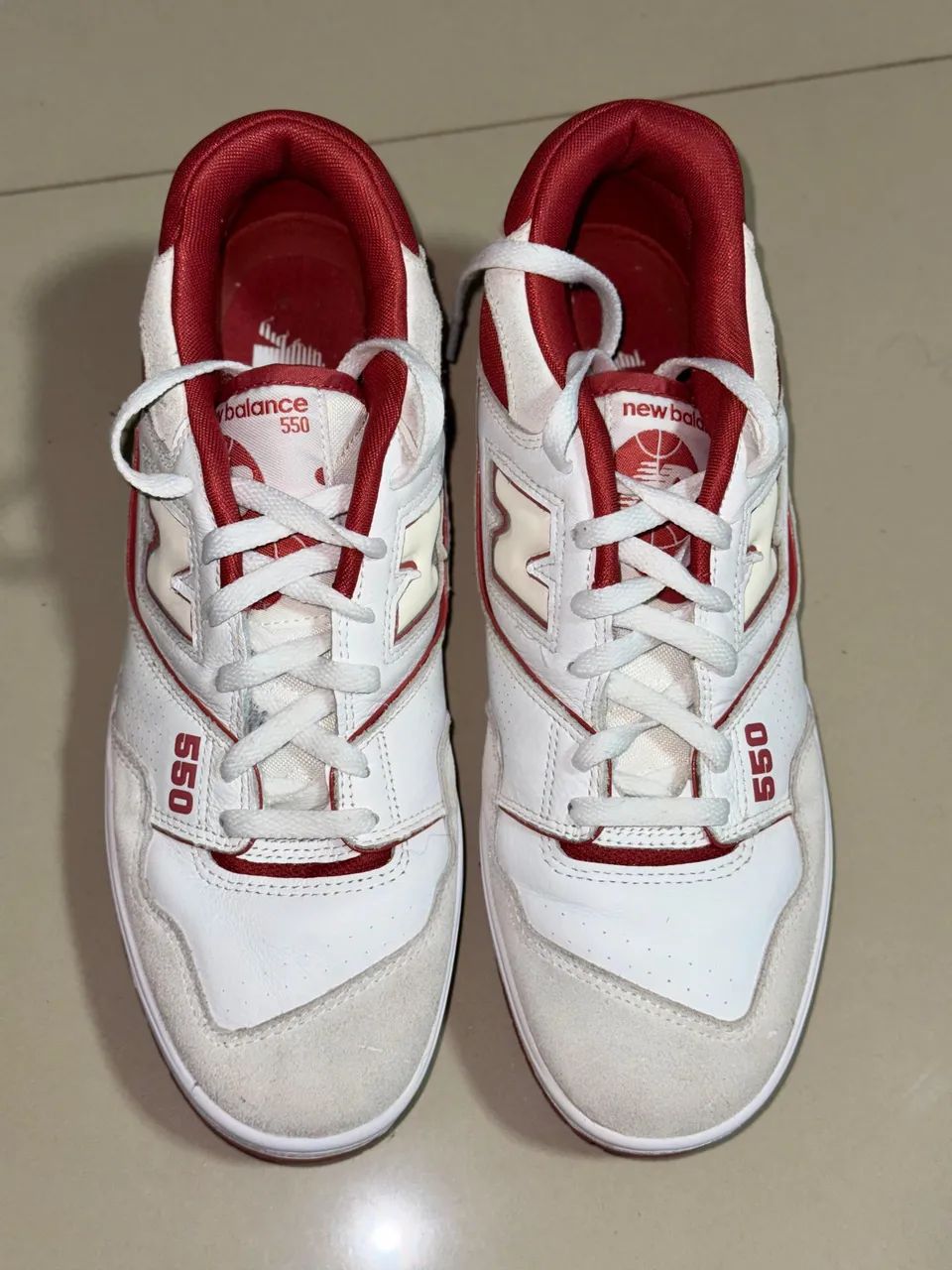 New balance 550 branco e vermelho | Original - Foto 3
