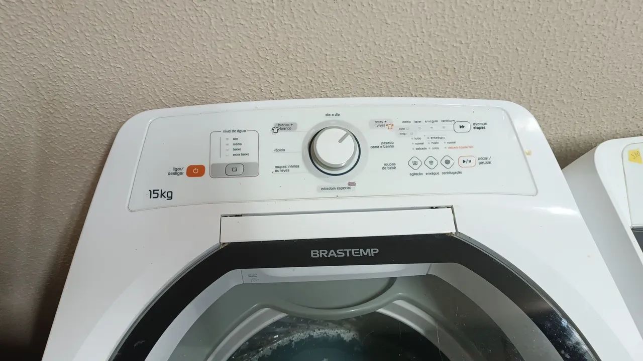 Máquina de Lavar Roupa Brastemp 15kg voltagem 110. Com 90 dias de garantia. Cesto de inox - Foto 4