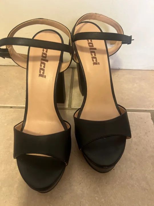 Sandália Colcci Meia Pata Salto Alto Feminina Calçados Bairro