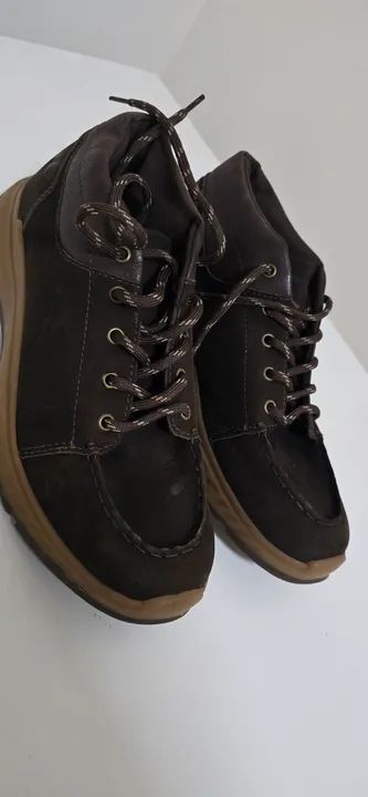 Botas Marrom de Couro Side Walk - Foto 2