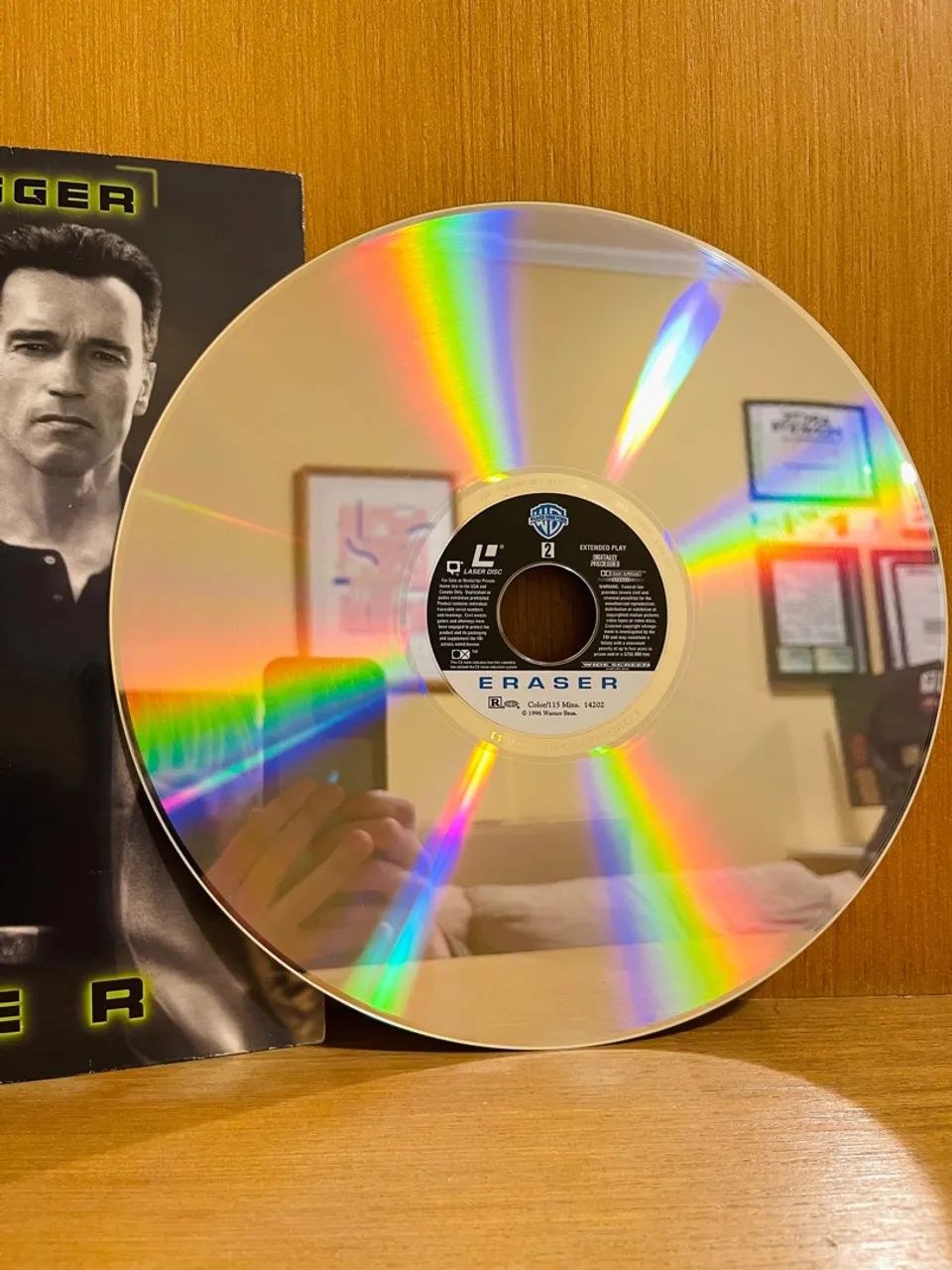 Filme The Eraser Laser Disc LD importado - Foto 4