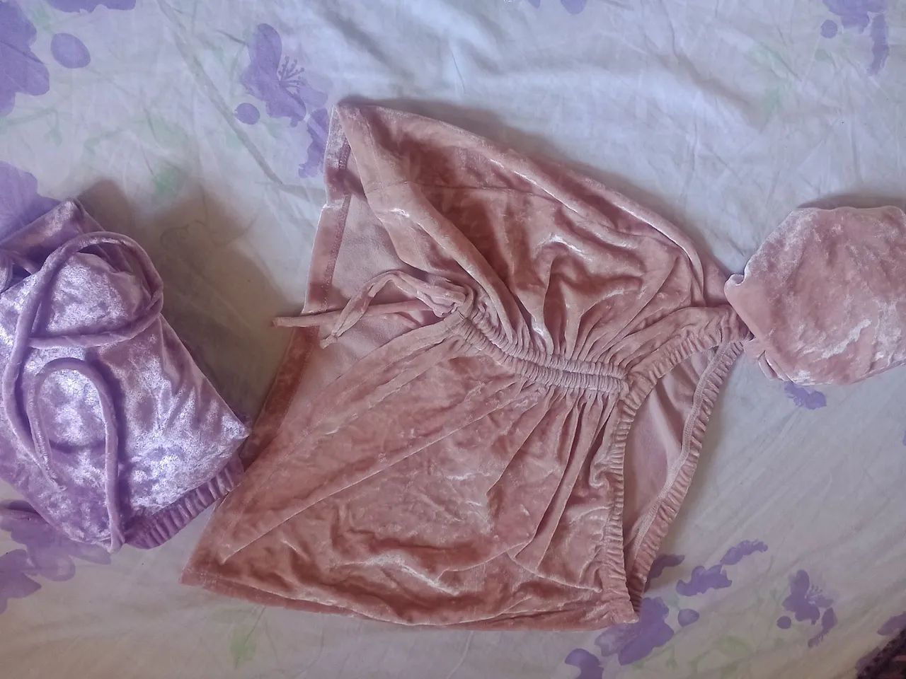 Conjunto cropped de veludo - Foto 3