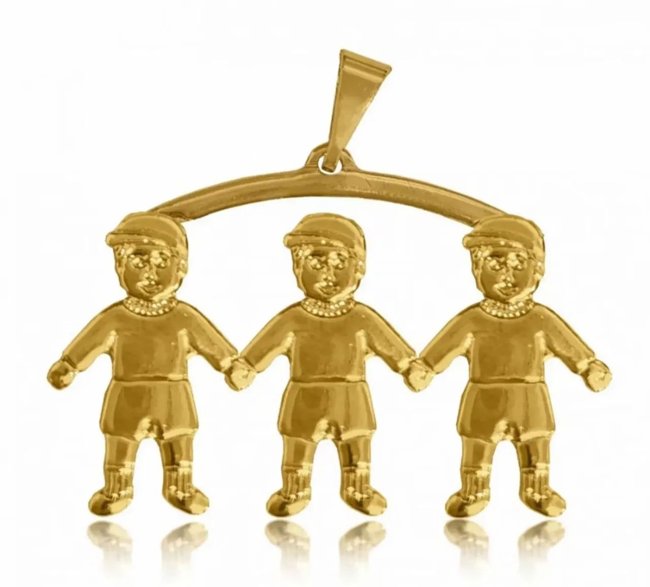 Pingente de Ouro 18k Família: Amor e União