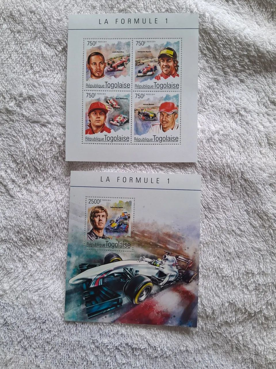 Lote de blocos e séries selos - Fórmula 1. - Foto 2