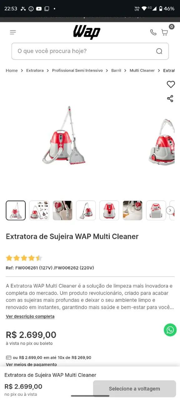 Extratora WAP Multi Cleaner - Foto 5