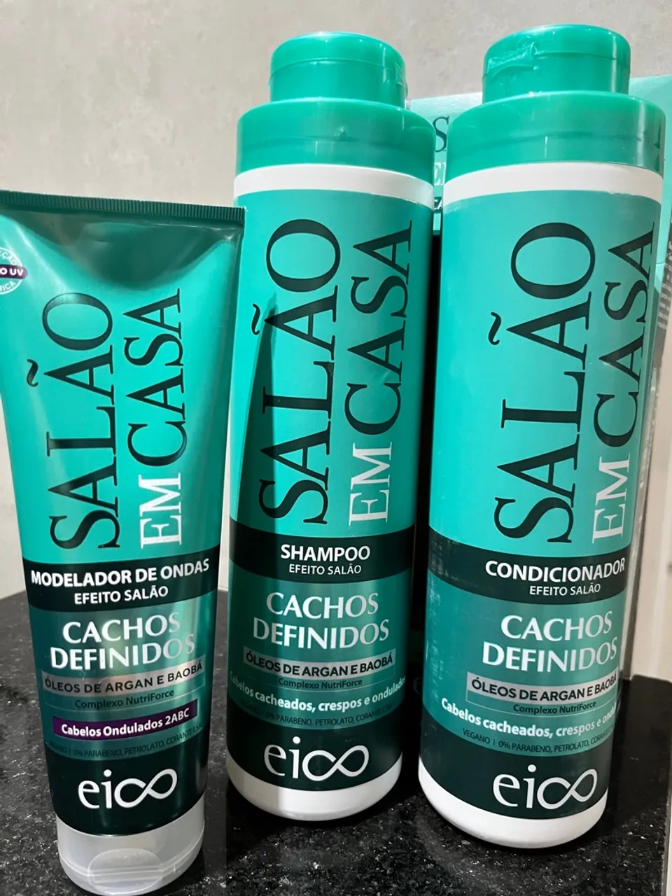Kit Salão em Casa Eico Cachos Definidos