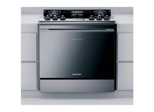 FOGÃO DE EMBUTIR BRASTEMP 5 BOCAS INOX MODELO BYS5VCRNNA -96 LTS GLP - Foto 6