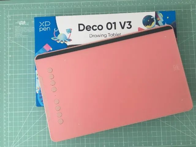 Mesa Digitalizadora XP-Pen Deco 01 V3 rosa - Praticamente nova