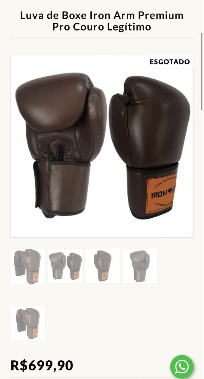Luvas de Boxe Iron Arm e Bandagens - Foto 3