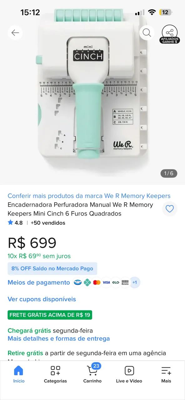 Encadernadora mini cinch - Foto 4