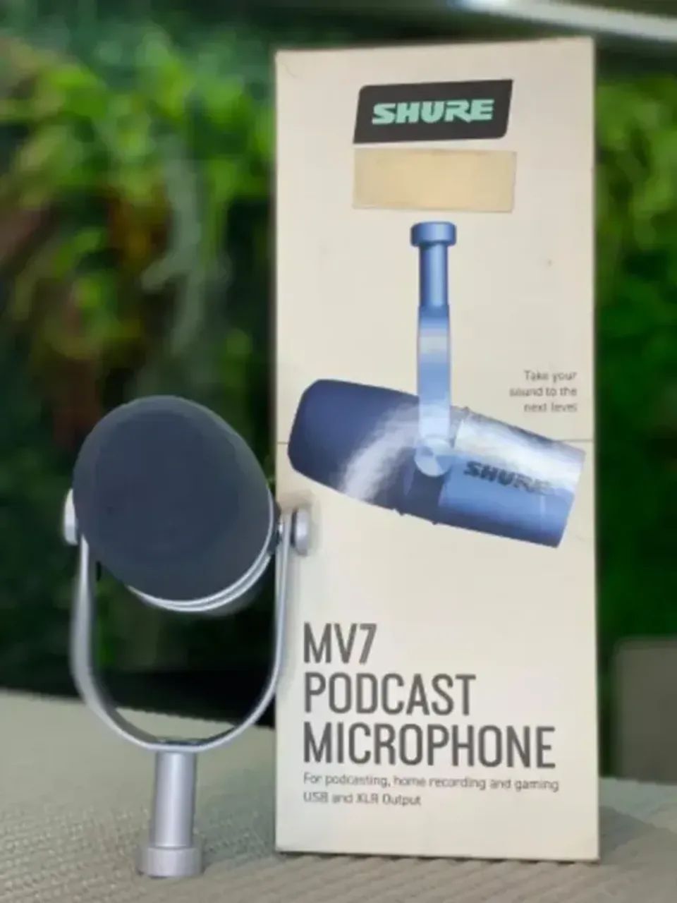 Conversor De Microfone Transmisor Sem Fio + Microfone MICROFONE SHURE PODCAST MV7-S s/fio - Foto 3