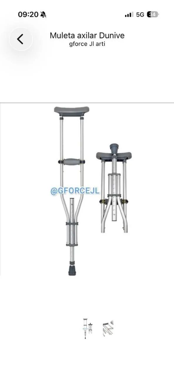 Muleta axilar R$110,00