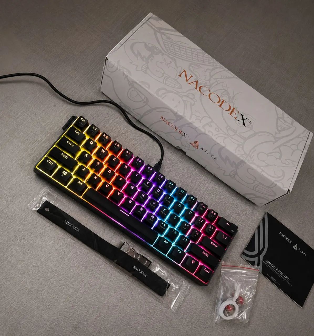Teclado mecânico nacodex nk61 - Foto 4