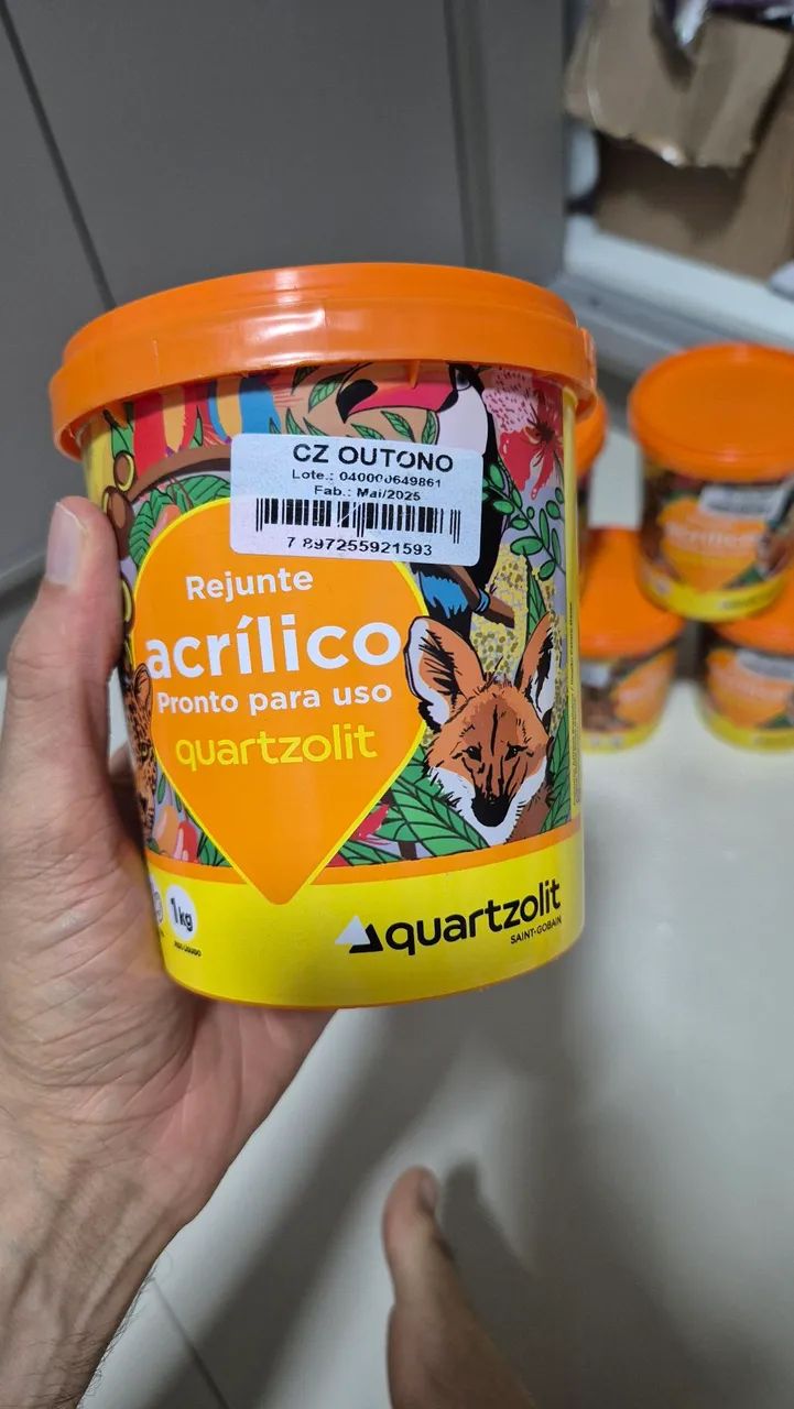 Rejunte acrílico quartzolit - cinza outono - Foto 2