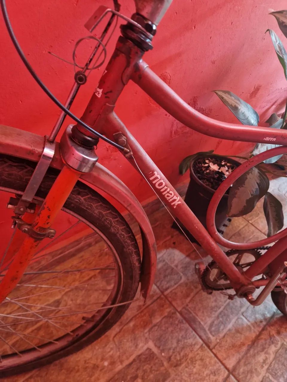 Bicicleta monark original antiga quadro cachimbado original e freio a pedal - Foto 2