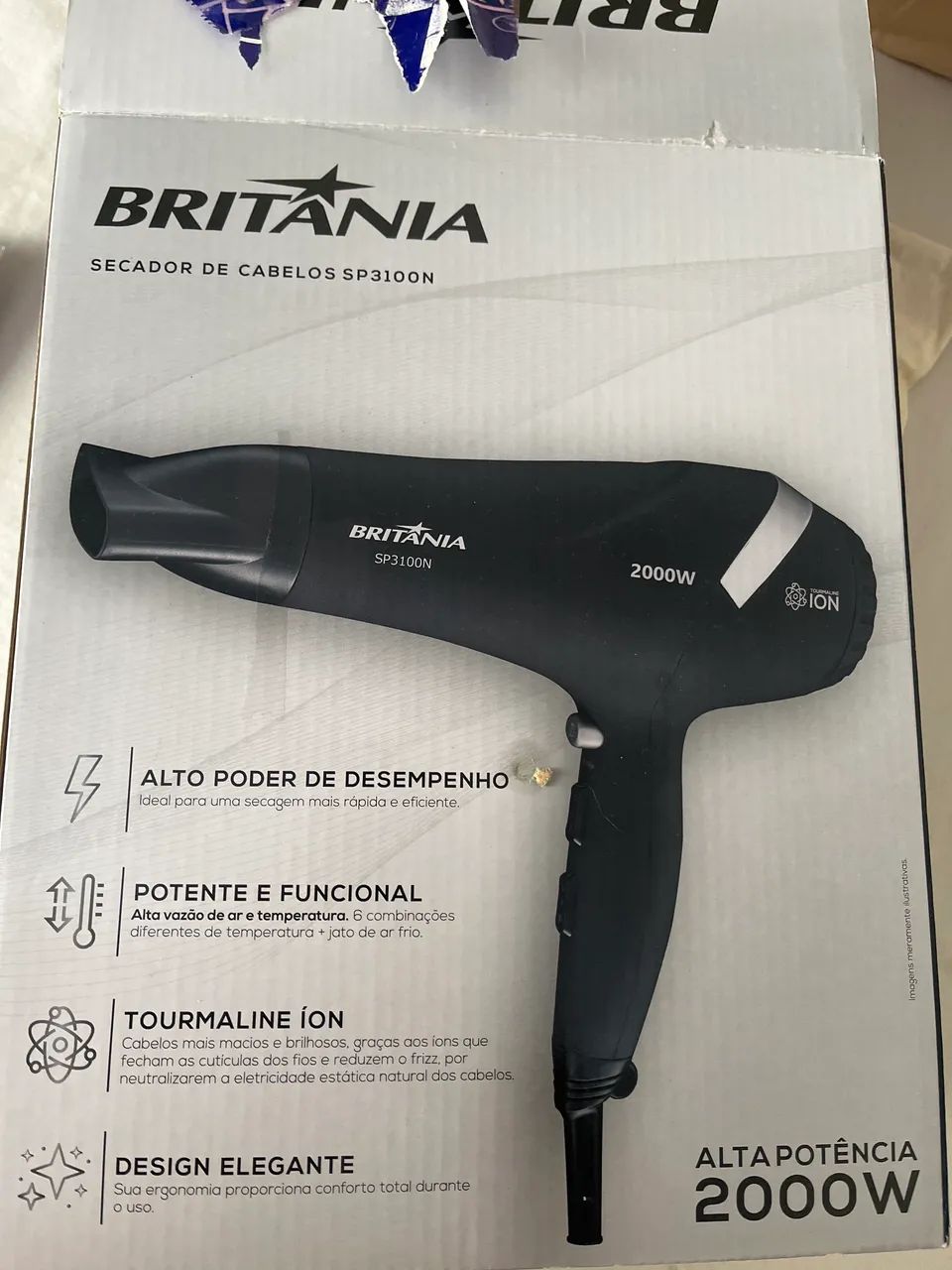Secador de cabelo Britânia 