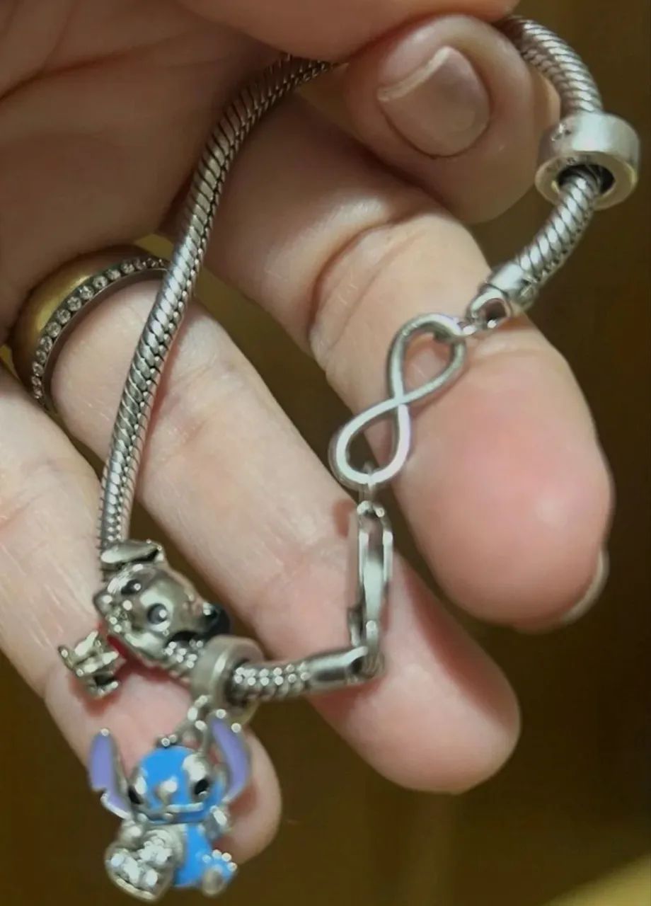 Pulseira Vivara Infinito com berloque Stitch! - Foto 3