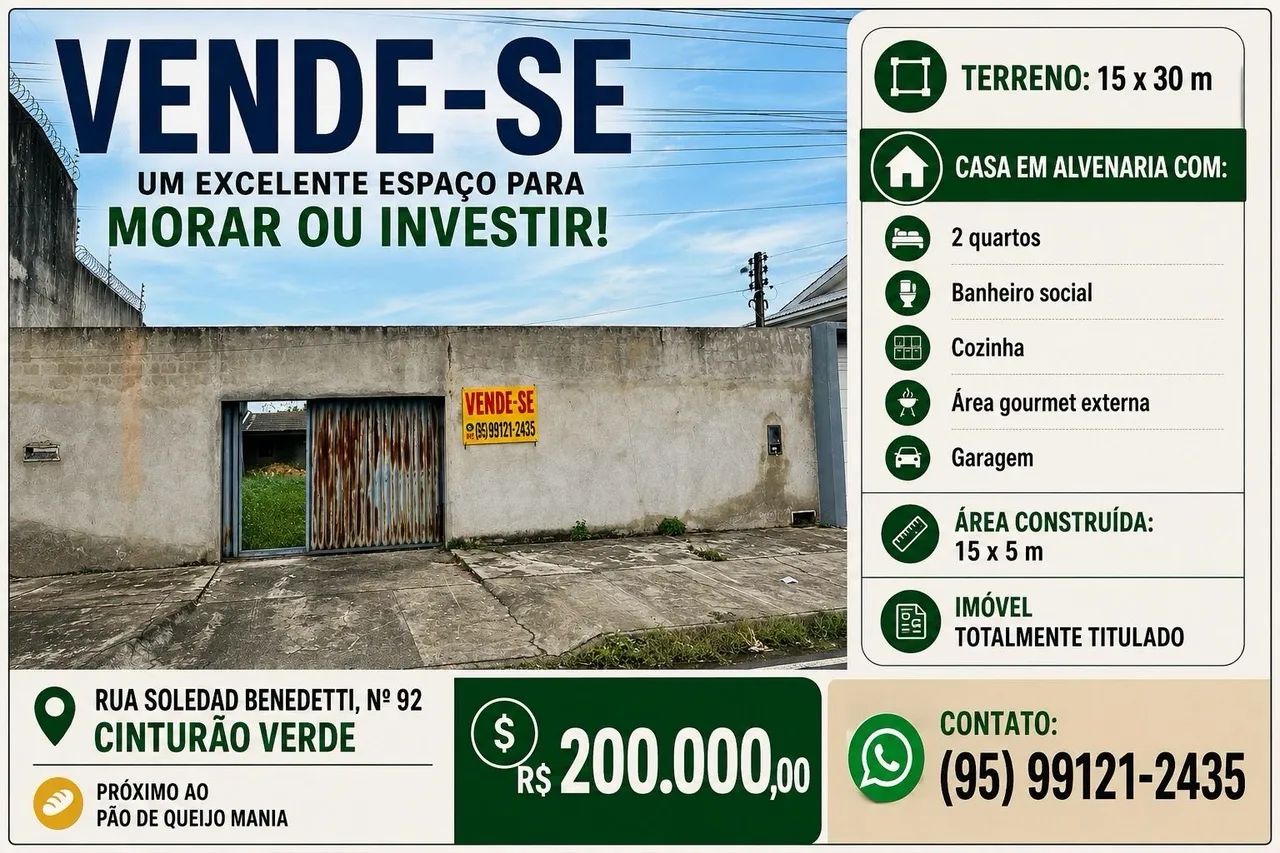 VENDE-SE IMÓVEL 
