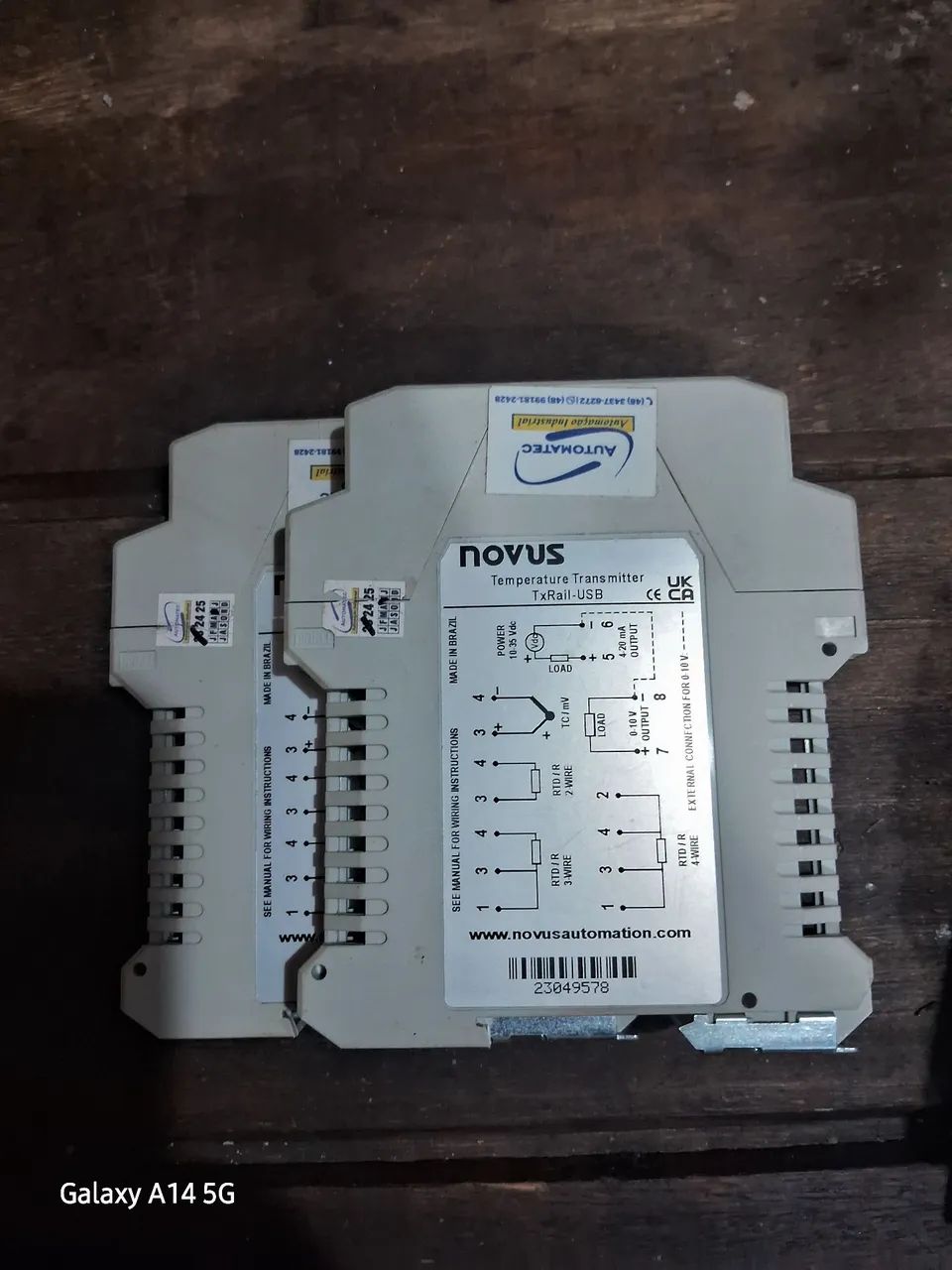 Transmissor de temperatura Novus txrail-usb - Foto 2
