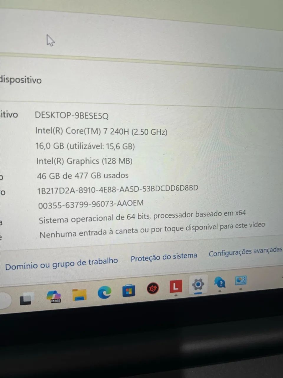 Notebook thinkbook gen8 core 7 na garantia ainda  - Foto 4