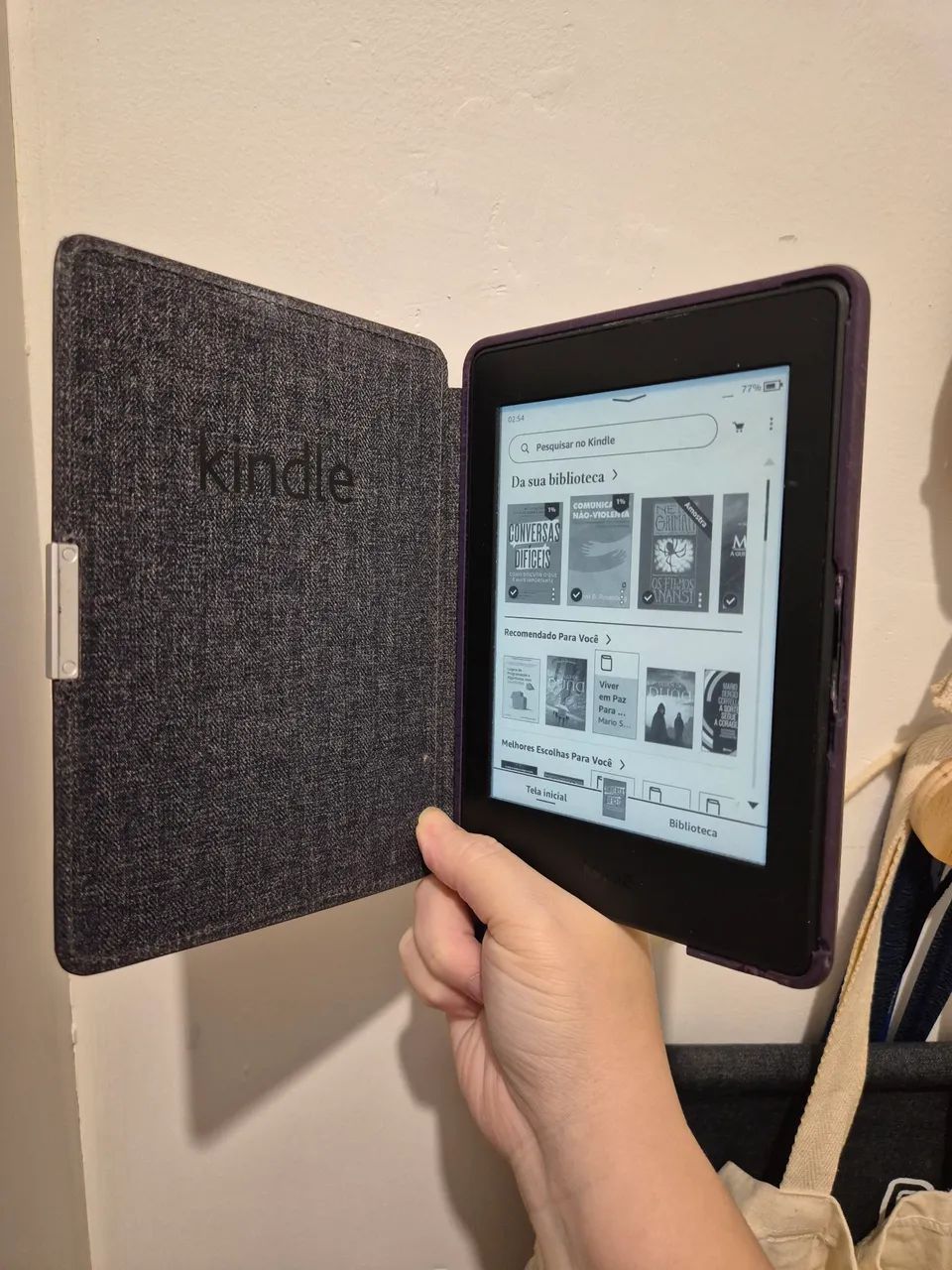Kindle paperwhite 7° geração luz embutida perfeito estado! 