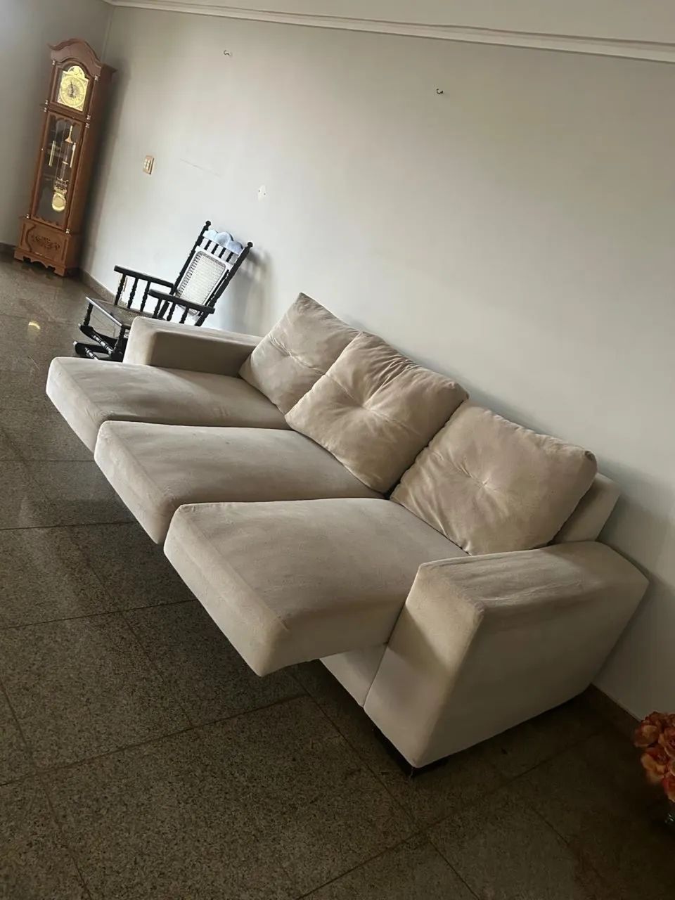 Sofá 3 lugares retrátil