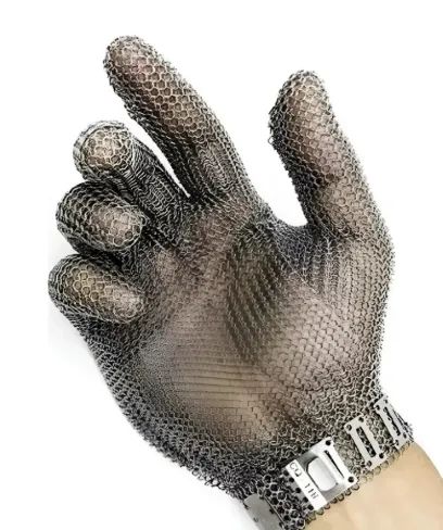 Luva Malha de Aco Inox Cozinha Acougueiro