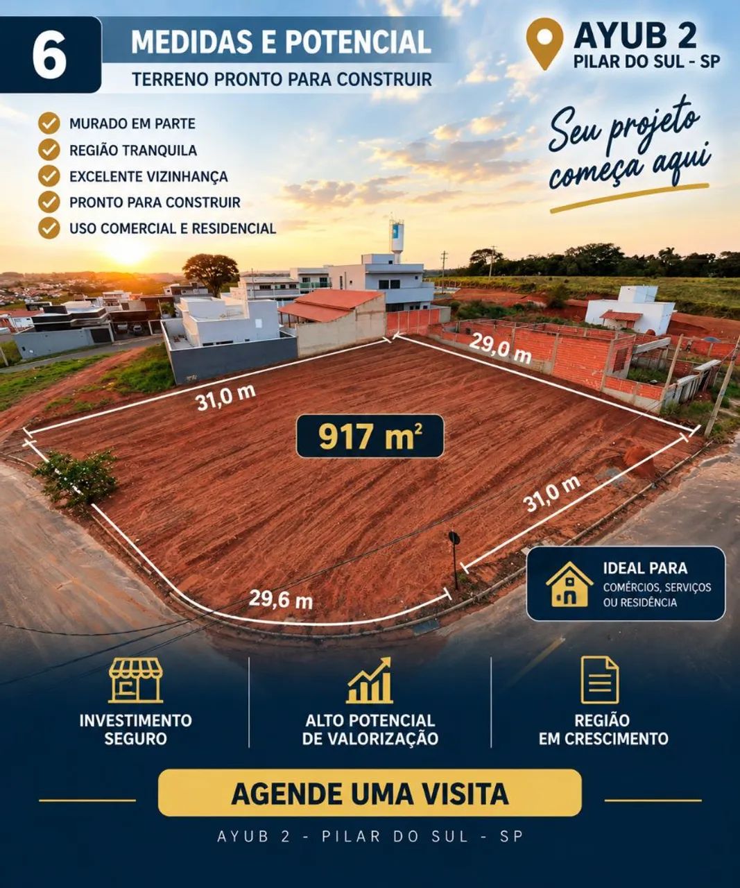 VENDE-SE TERRENO - AYUB 2 | PILAR DO SUL - Excelente - Foto 2