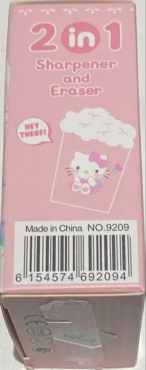 HELLO KITTY 2 EM 1 - BORRACHA + APONTADOR - Foto 3