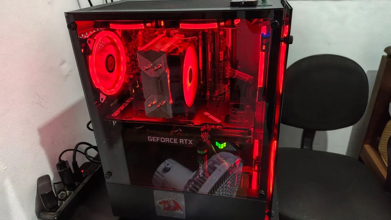 Pc Gamer Ryzen 5 5600+16GB+Rtx3060ti - Computadores e Desktops