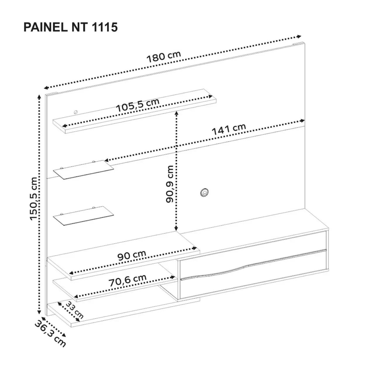 Painel Home Classic com Led - Foto 5