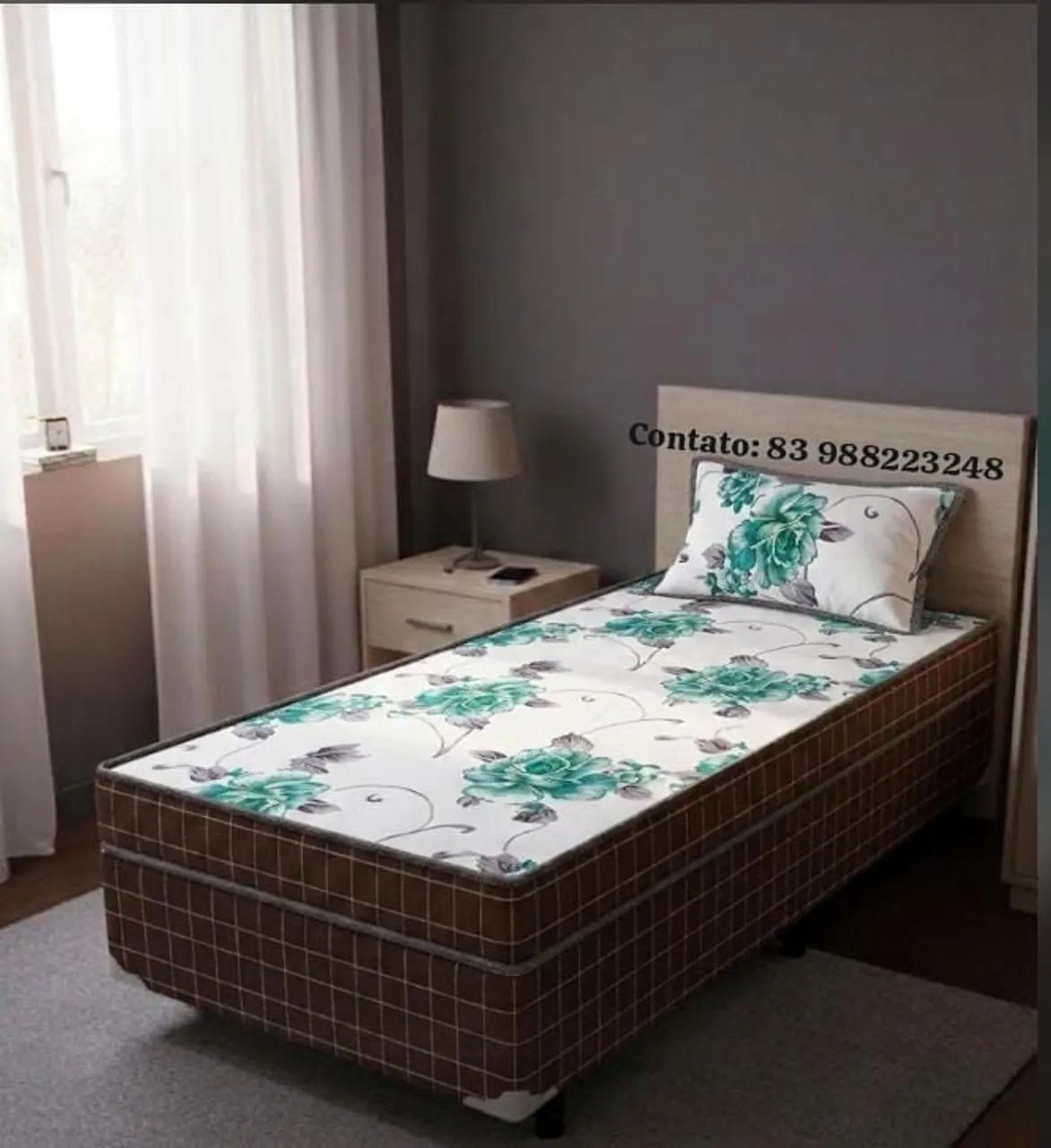 Cama box solteirão nova direto de fabrica. - Foto 3