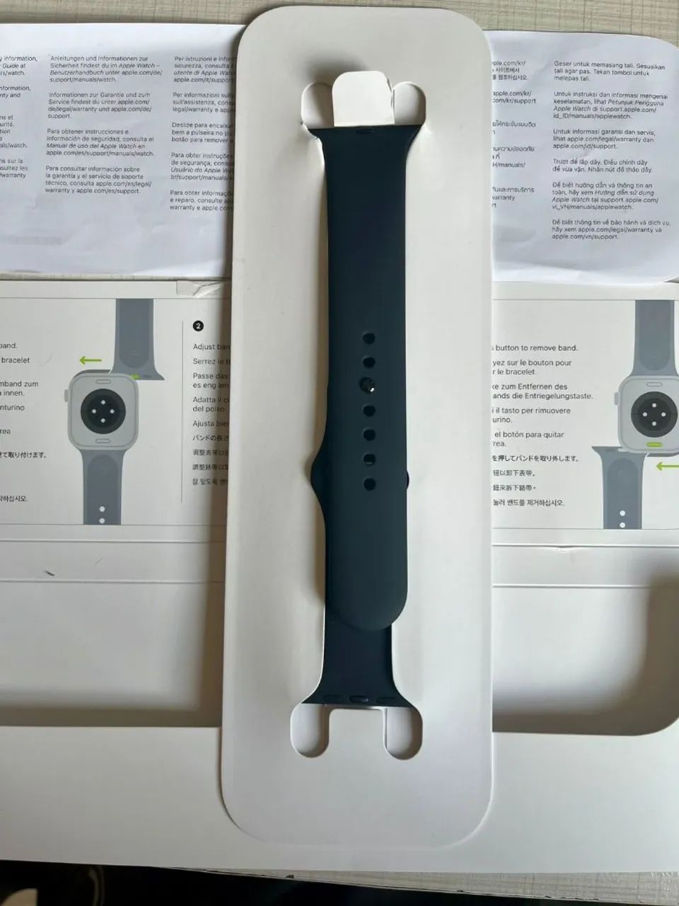PULSEIRA APPLE WATCH ORIGINAL 46MM SPORT BAND PRETA M/G - NOVA  - Foto 5