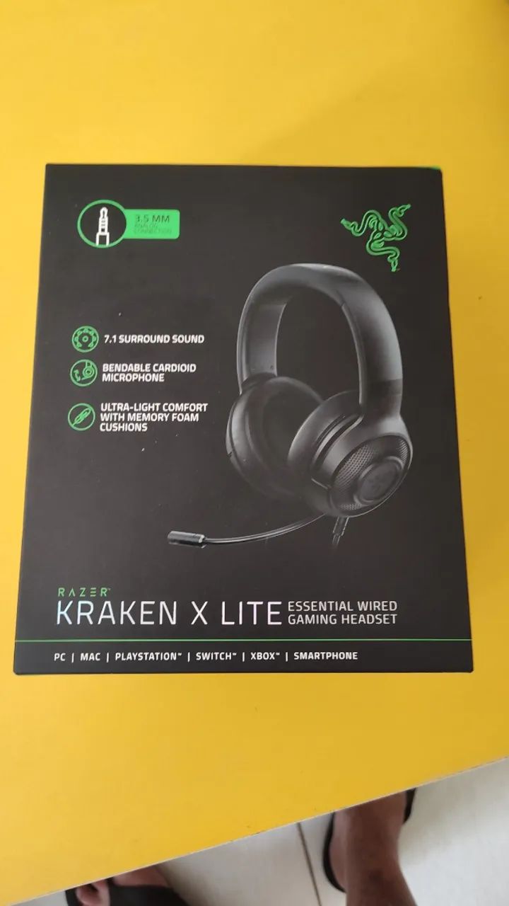 fone gamer razor kraken lite