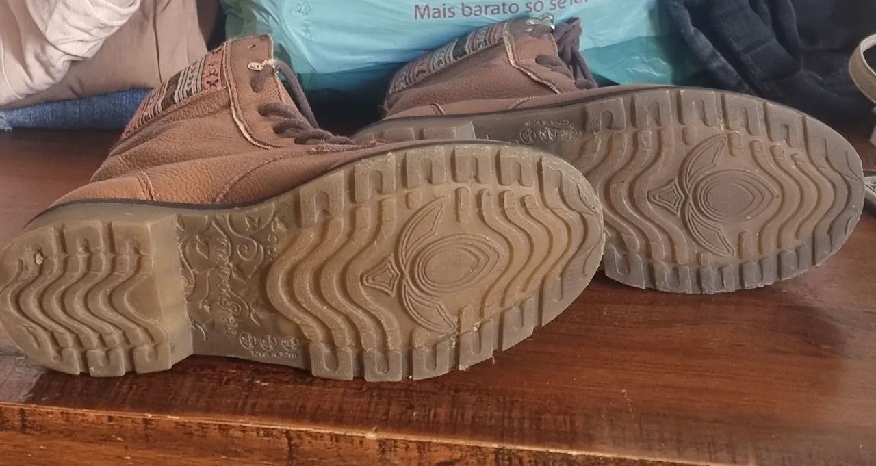 Bota Coturno Couro 100% 36 - Foto 2