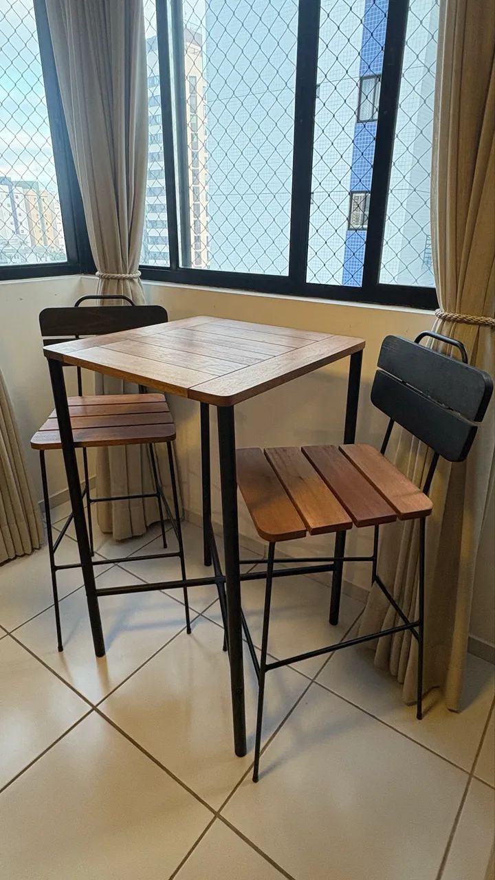 Vendo conjunto de mesa bistrô - Foto 2