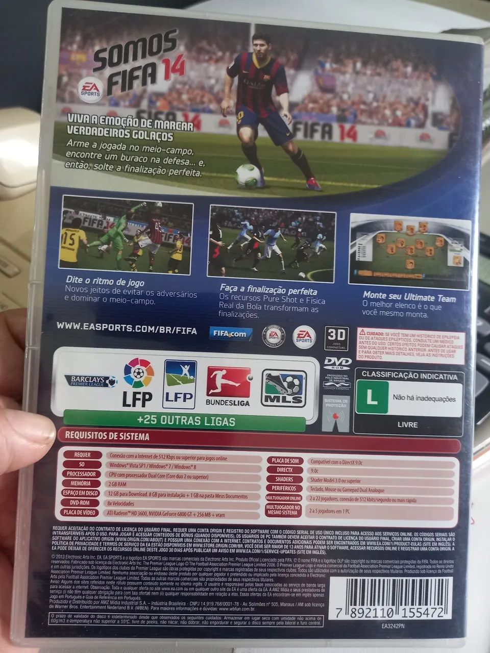 JOGO PC DVD ROM FIFA 14 - Foto 2