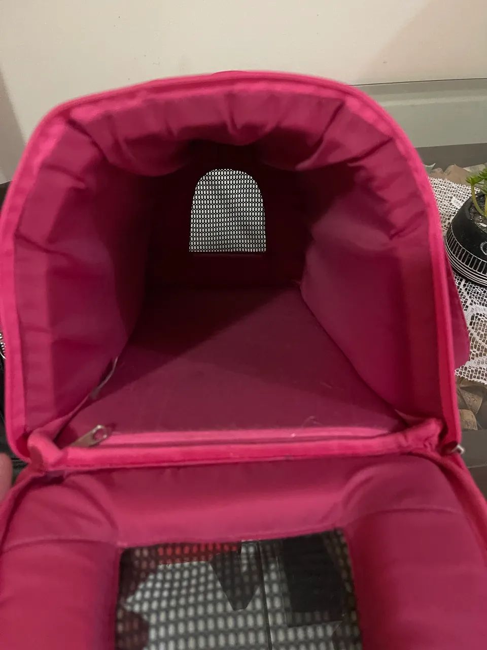 Bolsa de Transporte Luxo Bichinho Chic Rosa P - Foto 2