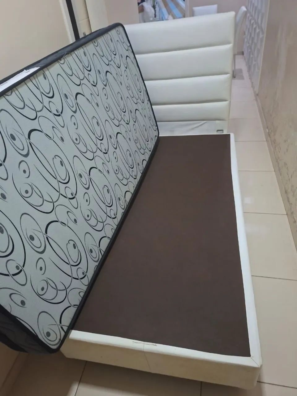 Cama solteiro (colchão e base ortobom + cabeceira - Foto 2