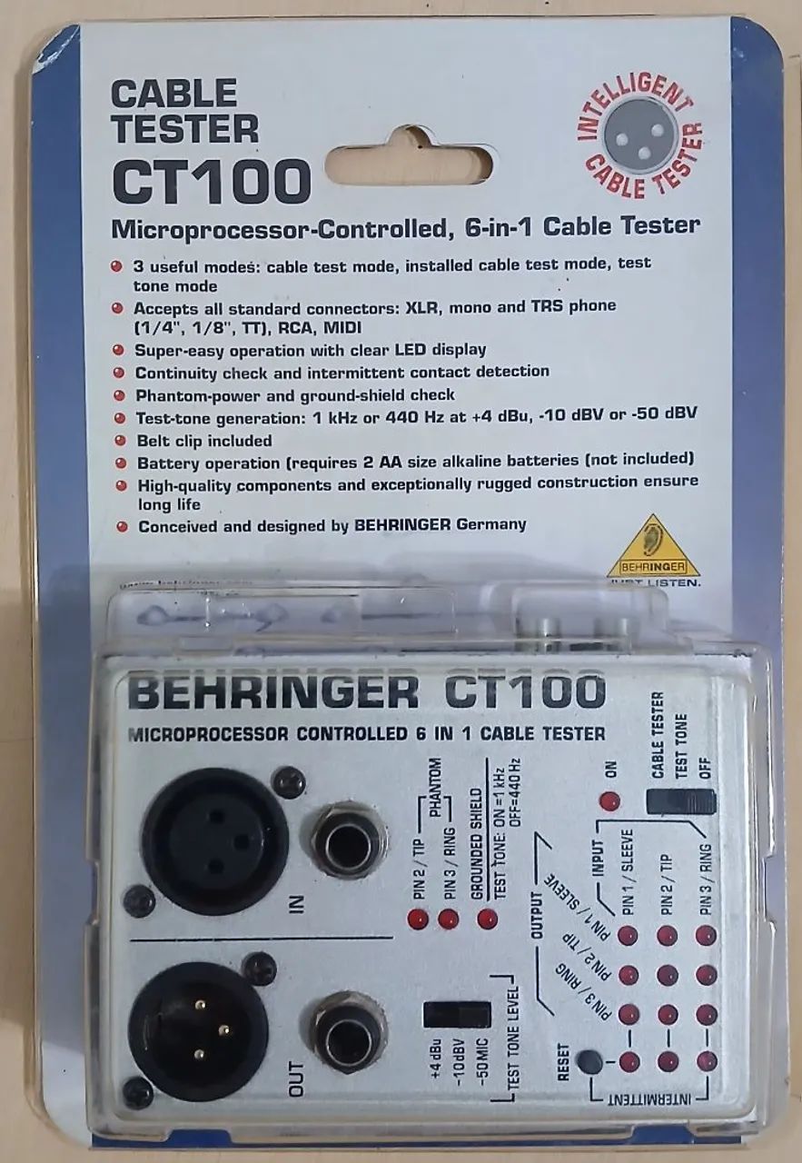 Testador de Cabos Behringer CT100