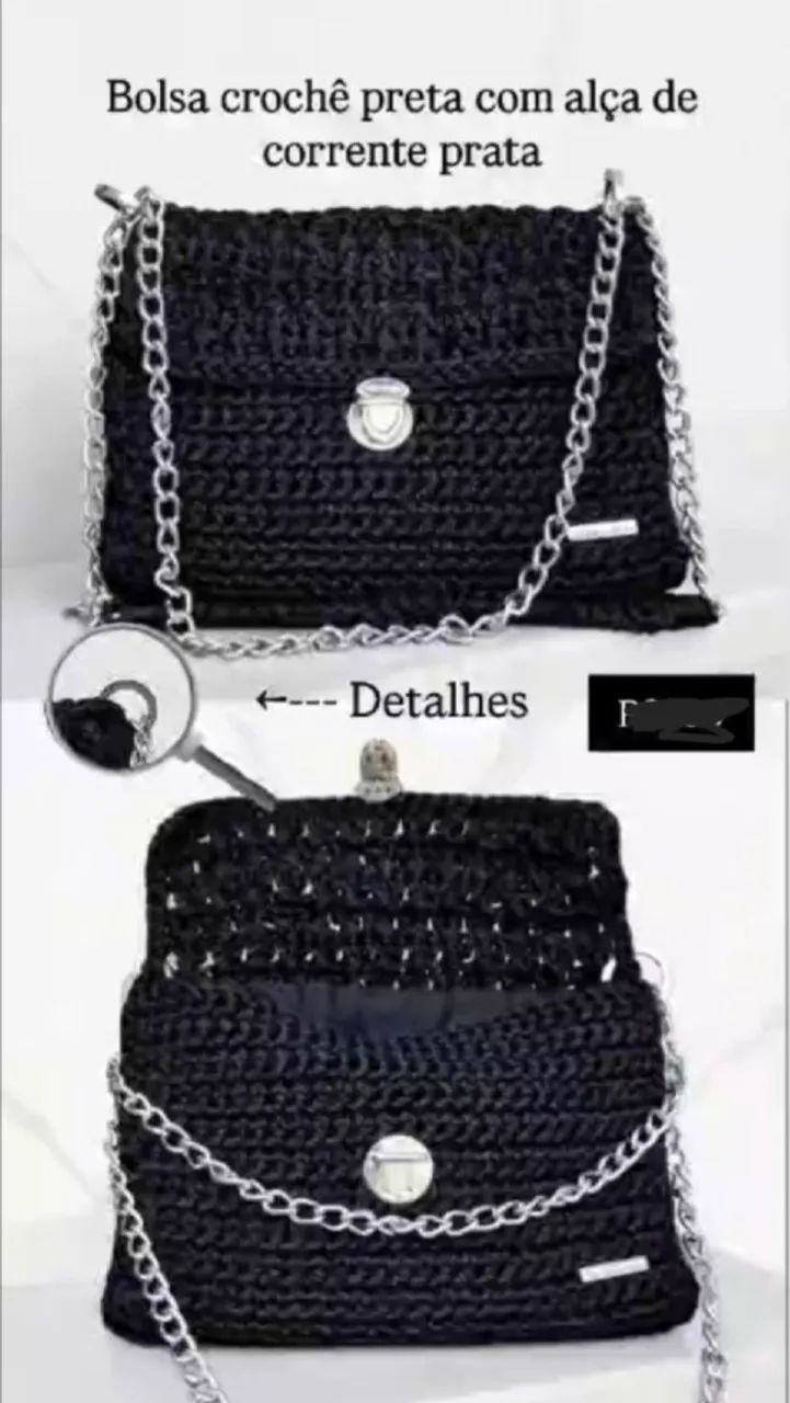 Bolsa de crochê  - Foto 5