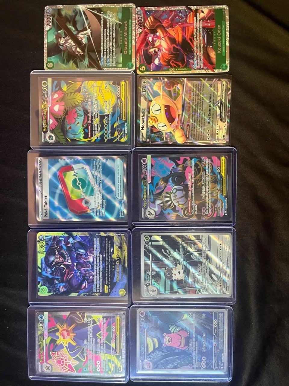 Cartas Pokémon e one piece 