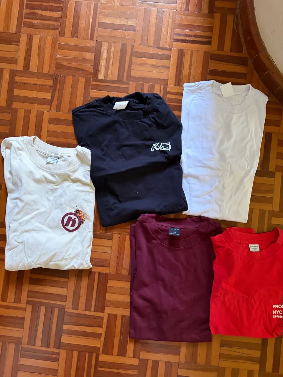 Kit 5 camisetas cotton on e roma 