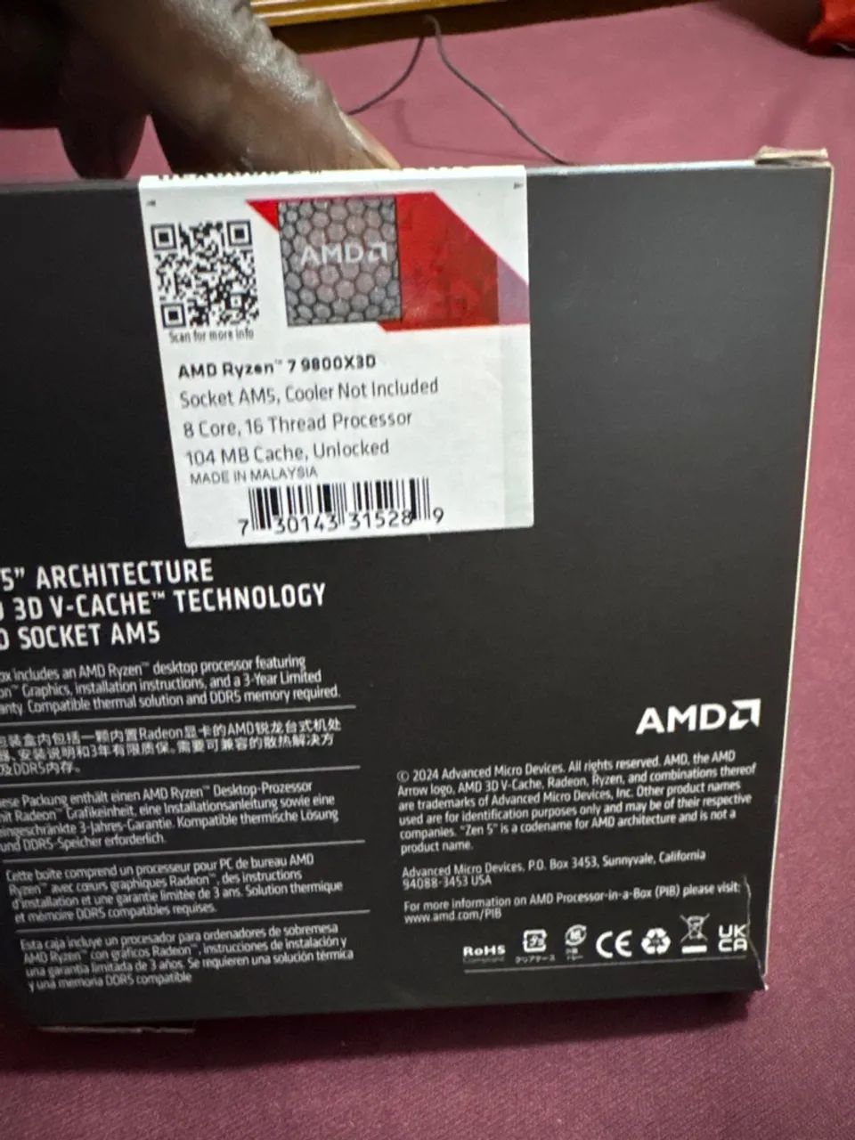 AMD RYZEN 7 9800X3D - Foto 5